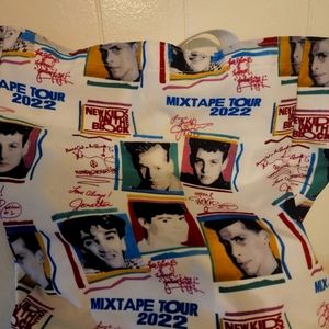 New Kids on the Block NKOTB Tote Bag 2022 Mixtape Concert Tour fabric Handbag